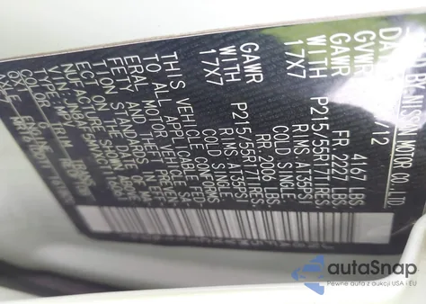 2012 Nissan Juke Sl from USA, damaged, VIN JN8AF5MVXCT116061